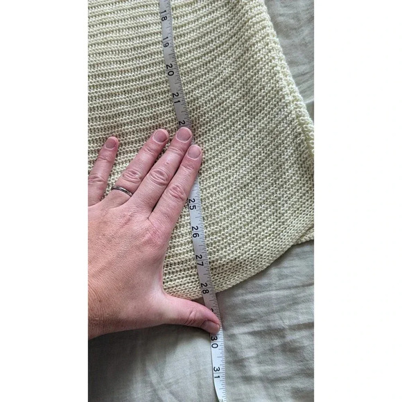 Eileen Fisher 100% Organic Linen Pullover Light Sweater Yellow sz M - Picture 6 of 6